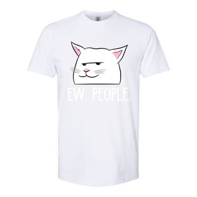 Funny Cat Ew People Love Cats Gift Softstyle CVC T-Shirt