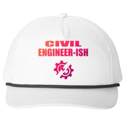 Funny Civil Engineer Student Ish Engineer Major Pun Cute Gift Snapback Five-Panel Rope Hat