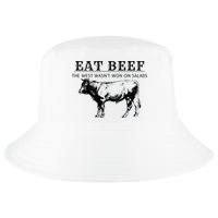 Funny Cow Eat Beef the West Wasn't Won on Salads Farm Cattle Cool Comfort Performance Bucket Hat