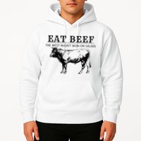 Funny Cow Eat Beef the West Wasn't Won on Salads Farm Cattle Hoodie