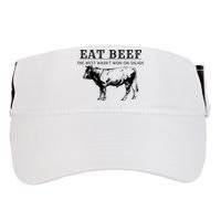Funny Cow Eat Beef the West Wasn't Won on Salads Farm Cattle Adult Drive Performance Visor