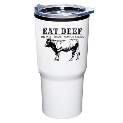 Funny Cow Eat Beef the West Wasn't Won on Salads Farm Cattle Tumbler