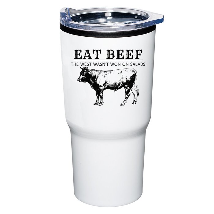 Funny Cow Eat Beef the West Wasn't Won on Salads Farm Cattle Tumbler