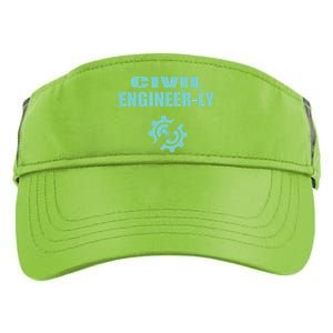 Funny Civil Engineer Student Nearly Engineer Major Pun Cool Gift Adult Drive Performance Visor