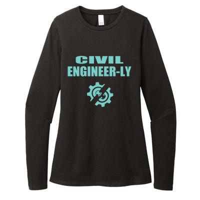 Funny Civil Engineer Student Nearly Engineer Major Pun Cool Gift Womens CVC Long Sleeve Shirt