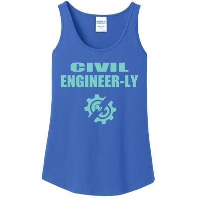 Funny Civil Engineer Student Nearly Engineer Major Pun Cool Gift Ladies Essential Tank