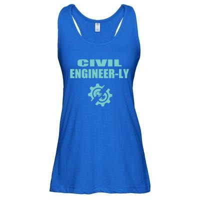 Funny Civil Engineer Student Nearly Engineer Major Pun Cool Gift Ladies Essential Flowy Tank