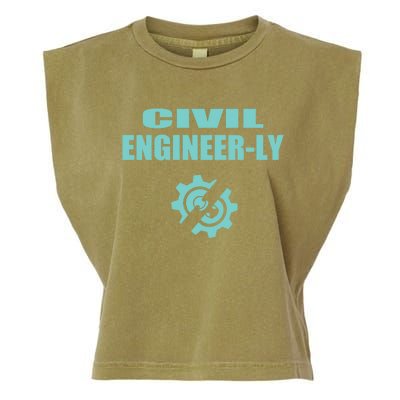 Funny Civil Engineer Student Nearly Engineer Major Pun Cool Gift Garment-Dyed Women's Muscle Tee