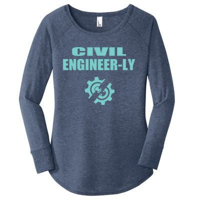 Funny Civil Engineer Student Nearly Engineer Major Pun Cool Gift Women's Perfect Tri Tunic Long Sleeve Shirt