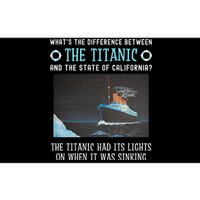 Funny California Energy Crisis Titanic Conservative Bumper Sticker