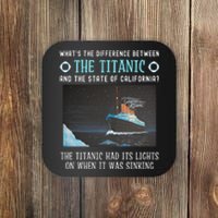 Funny California Energy Crisis Titanic Conservative Coaster