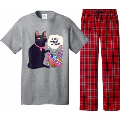 Funny Cat Easter What I Want Easter Basket Stuffers Pajama Set