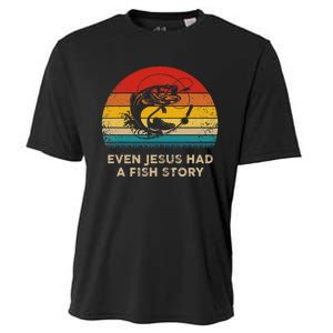 Funny Christian Even Jesus Had A Fish Story Cooling Performance Crew T-Shirt