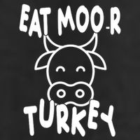 Funny Cow Eat More Turkey Thanksgiving 11oz C Handle Ceramic Mug