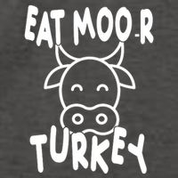 Funny Cow Eat More Turkey Thanksgiving Vector Backpack