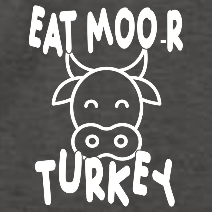 Funny Cow Eat More Turkey Thanksgiving Vector Backpack