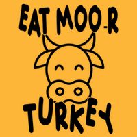 Funny Cow Eat More Turkey Thanksgiving Cooling Performance Crew T-Shirt