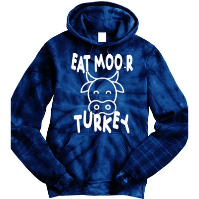 Funny Cow Eat More Turkey Thanksgiving Tie Dye Hoodie