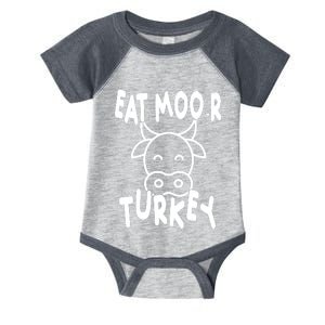 Funny Cow Eat More Turkey Thanksgiving Infant Baby Jersey Bodysuit