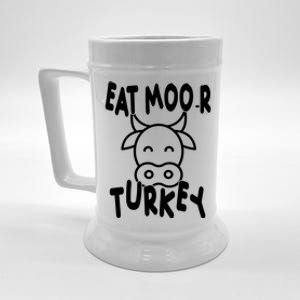 Funny Cow Eat More Turkey Thanksgiving Beer Stein