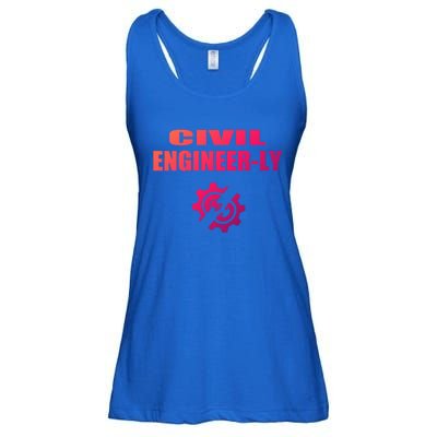 Funny Civil Engineer Student Nearly Engineer Major Pun Cool Gift Ladies Essential Flowy Tank