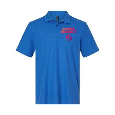 Funny Civil Engineer Student Nearly Engineer Major Pun Cool Gift Softstyle Adult Sport Polo