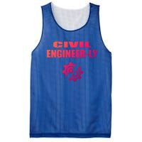 Funny Civil Engineer Student Nearly Engineer Major Pun Cool Gift Mesh Reversible Basketball Jersey Tank