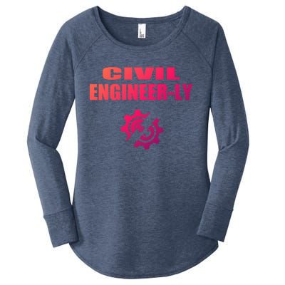 Funny Civil Engineer Student Nearly Engineer Major Pun Cool Gift Women's Perfect Tri Tunic Long Sleeve Shirt