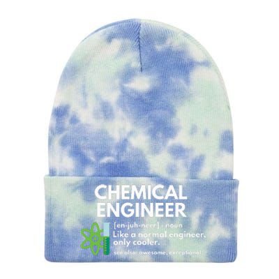 Funny Chemical Engineer Definition Engineering Tie Dye 12in Knit Beanie