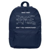 Funny Chemical Engineer Shirts Chemical Engineering 16 in Basic Backpack