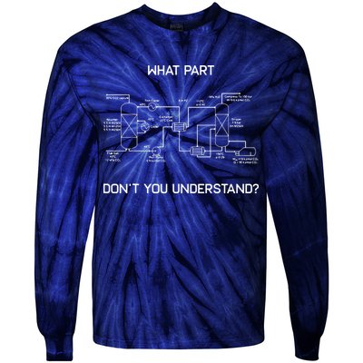 Funny Chemical Engineer Shirts Chemical Engineering Tie-Dye Long Sleeve Shirt