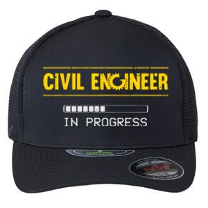 Funny Civil Engineer Engineering Gift Future Civil Engineer Flexfit Unipanel Trucker Cap