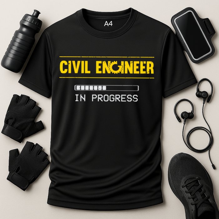 Funny Civil Engineer Engineering Gift Future Civil Engineer Cooling Performance Crew T-Shirt