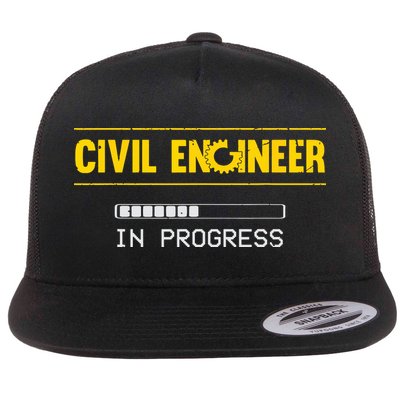 Funny Civil Engineer Engineering Gift Future Civil Engineer Flatbill Hat