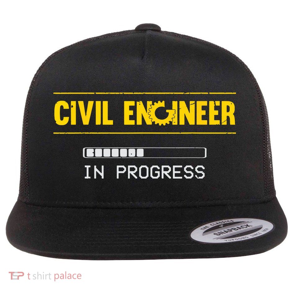 Funny Civil Engineer Engineering Gift Future Civil Engineer Flatbill Hat