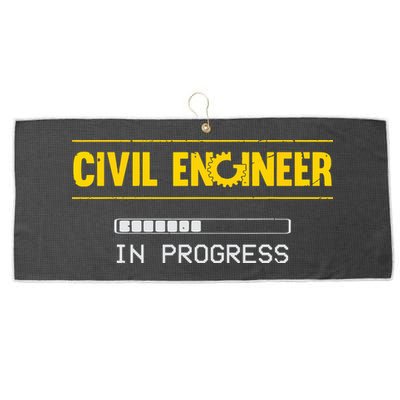 Funny Civil Engineer Engineering Gift Future Civil Engineer Large Microfiber Waffle Golf Towel