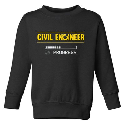Funny Civil Engineer Engineering Gift Future Civil Engineer Toddler Sweatshirt