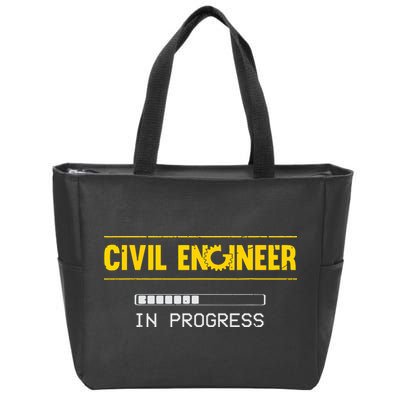 Funny Civil Engineer Engineering Gift Future Civil Engineer Zip Tote Bag