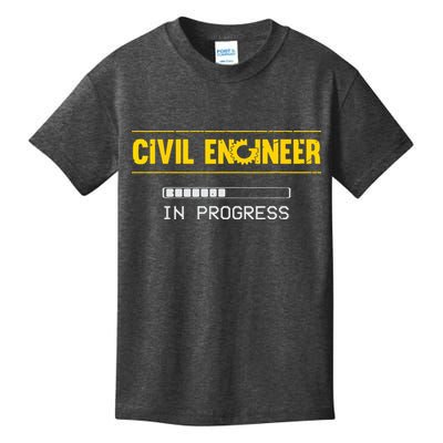 Funny Civil Engineer Engineering Gift Future Civil Engineer Kids T-Shirt