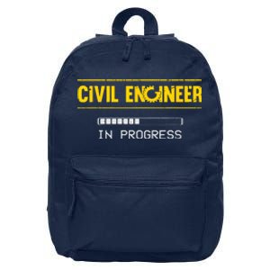 Funny Civil Engineer Engineering Gift Future Civil Engineer 16 in Basic Backpack