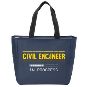 Funny Civil Engineer Engineering Gift Future Civil Engineer Zip Tote Bag