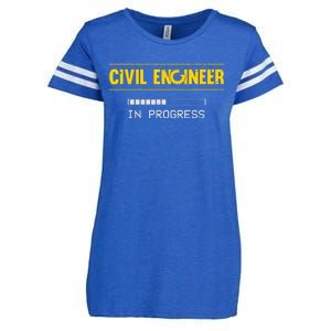 Funny Civil Engineer Engineering Gift Future Civil Engineer Enza Ladies Jersey Football T-Shirt