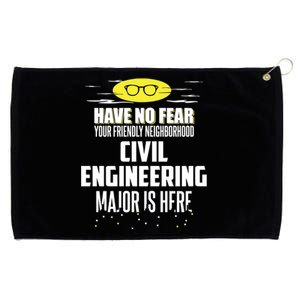 Funny Civil Engineering Major Design Have No Fear Gift Grommeted Golf Towel