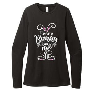 Funny Cute Easter Every Bunny Loves Me Womens CVC Long Sleeve Shirt