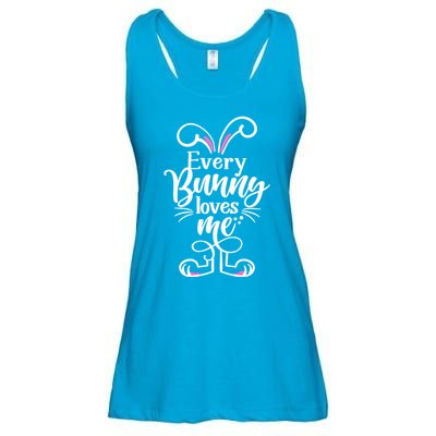Funny Cute Easter Every Bunny Loves Me Ladies Essential Flowy Tank