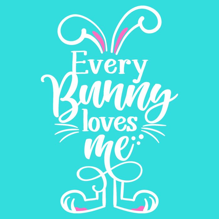 Funny Cute Easter Every Bunny Loves Me Zip Tote Bag