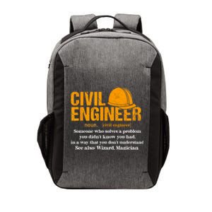 Funny Civil Engineer Definition Funny Gift Vector Backpack