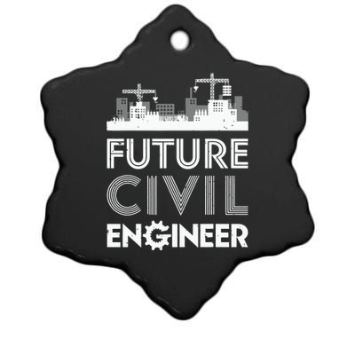 Future Civil Engineer Men Women Engineering Student Gifts Ceramic Star Ornament