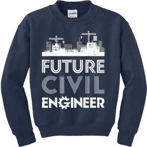 Future Civil Engineer Men Women Engineering Student Gifts Kids Sweatshirt