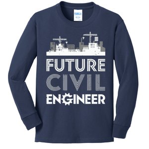 Future Civil Engineer Men Women Engineering Student Gifts Kids Long Sleeve Shirt